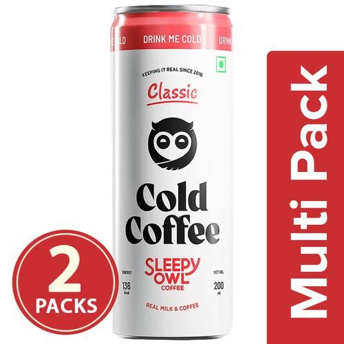 Sleepy Owl Classic Cold Coffee - Thicker, 2x200 ml Multipack-1.webp